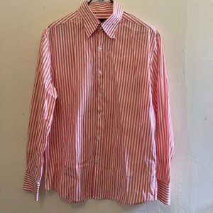 Theory Striped Button Down Shirt Size M